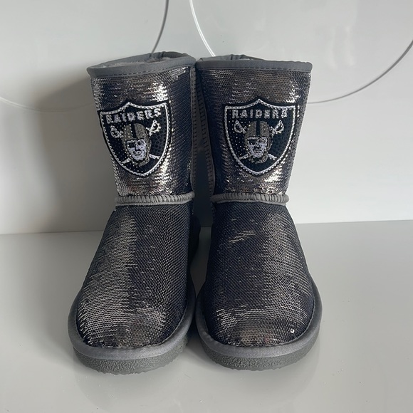 Cuce Shoes Shoes - NFL Las Vegas Raiders Sequin Boot